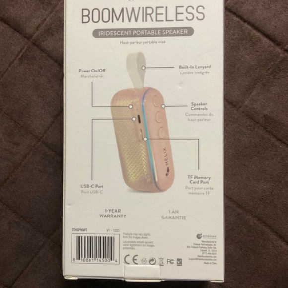 Helix Boomwireless Iridescent Portable Speaker - Picture 2 of 2